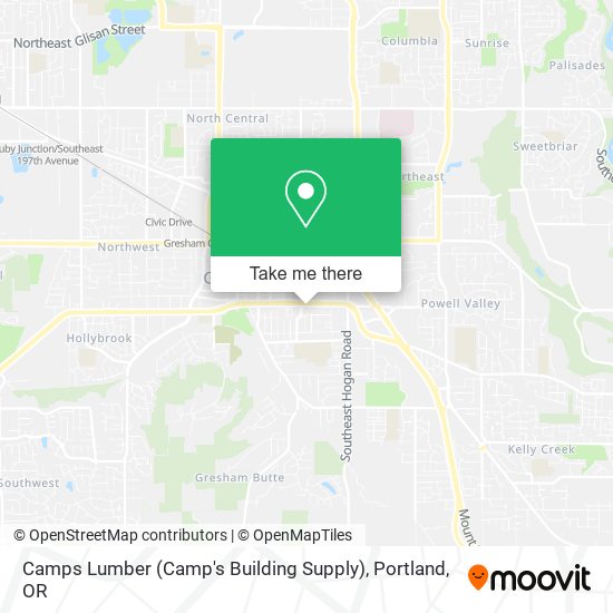 Mapa de Camps Lumber (Camp's Building Supply)