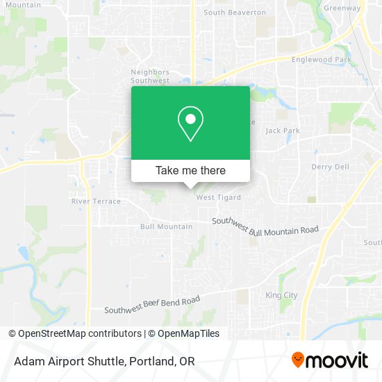 Adam Airport Shuttle map