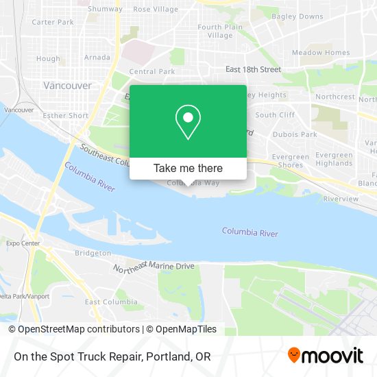 On the Spot Truck Repair map