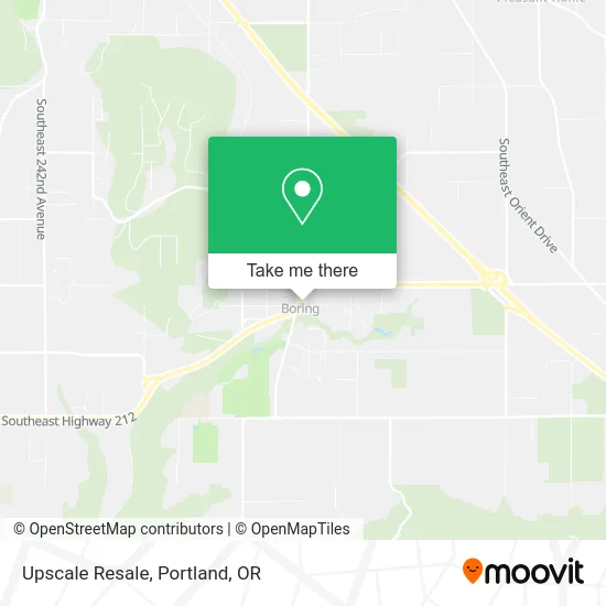 Upscale Resale map