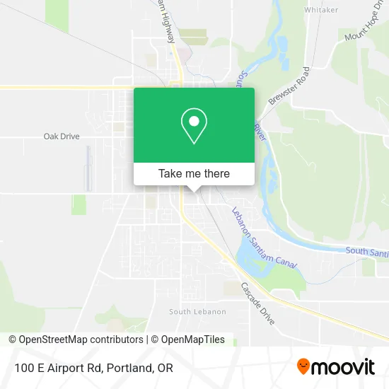Mapa de 100 E Airport Rd