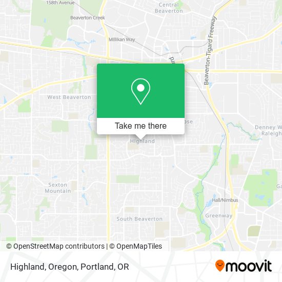 Mapa de Highland, Oregon