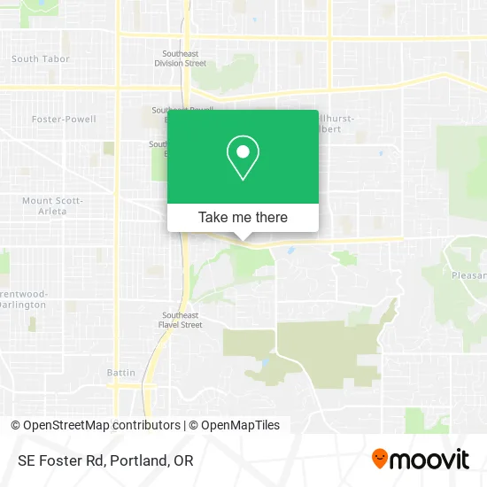 SE Foster Rd map