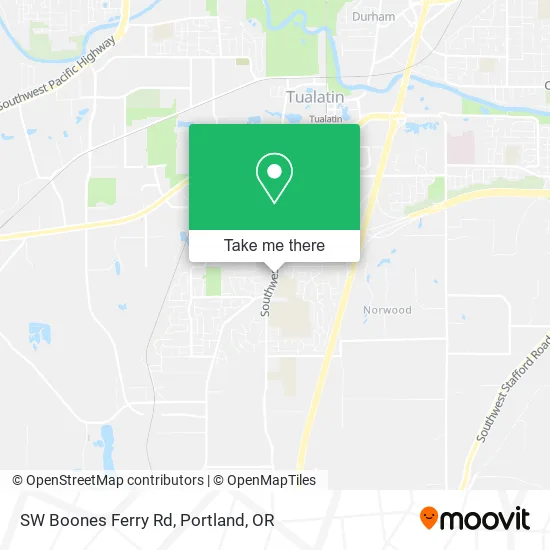 SW Boones Ferry Rd map