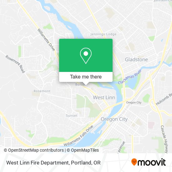 West Linn Fire Department map