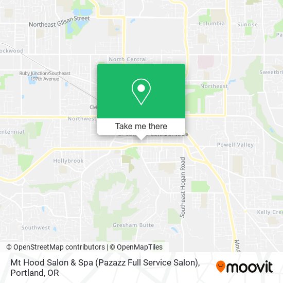 Mapa de Mt Hood Salon & Spa (Pazazz Full Service Salon)