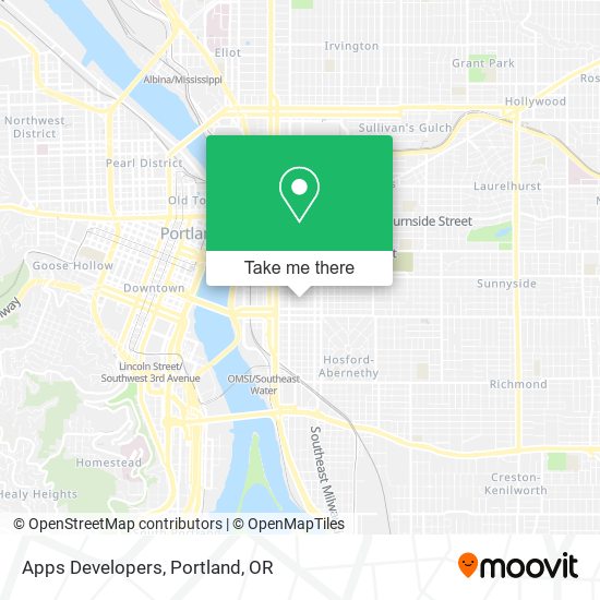 Apps Developers map