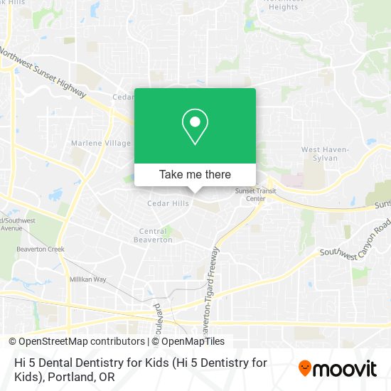 Mapa de Hi 5 Dental Dentistry for Kids