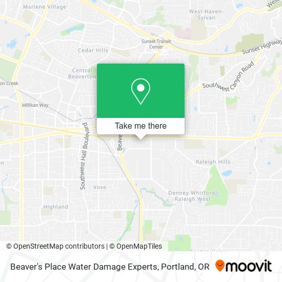 Mapa de Beaver's Place Water Damage Experts