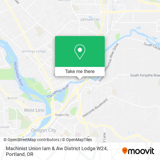 Mapa de Machinist Union Iam & Aw District Lodge W24