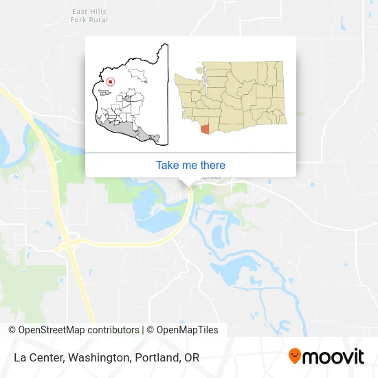 La Center, Washington map