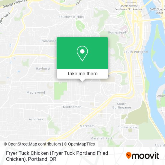 Mapa de Fryer Tuck Chicken (Fryer Tuck Portland Fried Chicken)
