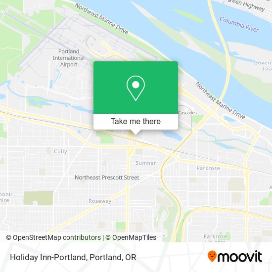 Holiday Inn-Portland map