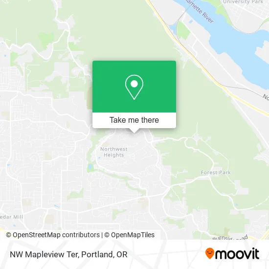 NW Mapleview Ter map