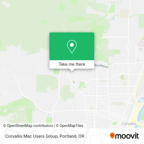Corvallis Mac Users Group map