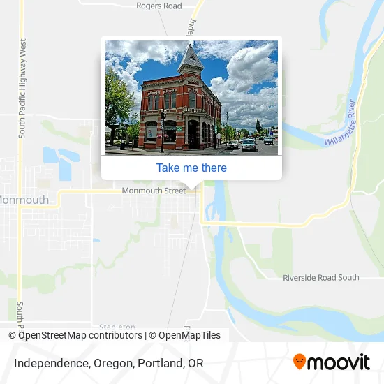 Independence, Oregon map