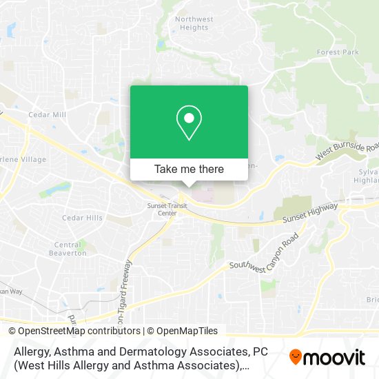 Mapa de Allergy, Asthma and Dermatology Associates, PC (West Hills Allergy and Asthma Associates)