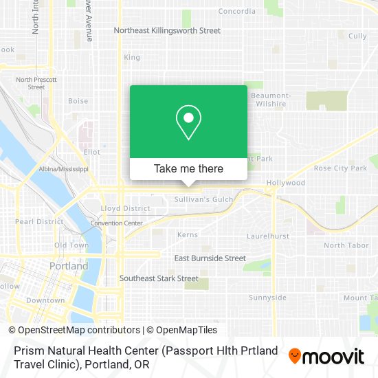 Mapa de Prism Natural Health Center (Passport Hlth Prtland Travel Clinic)