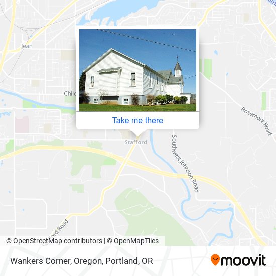 Mapa de Wankers Corner, Oregon