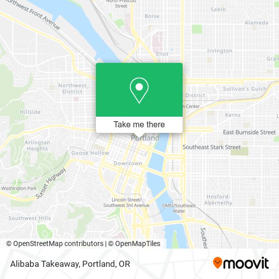 Mapa de Alibaba Takeaway