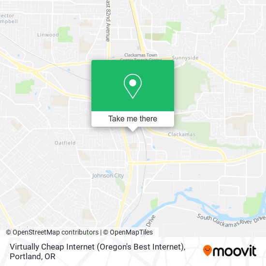 Mapa de Virtually Cheap Internet (Oregon's Best Internet)