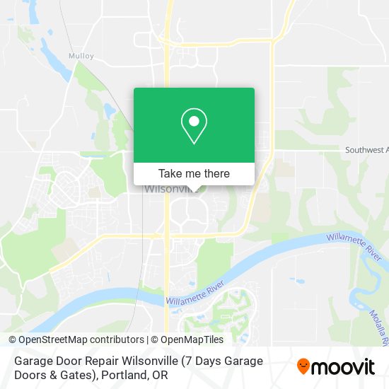 Garage Door Repair Wilsonville (7 Days Garage Doors & Gates) map