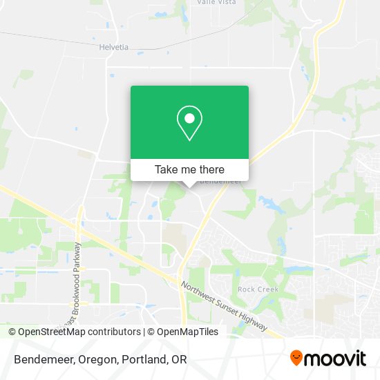 Bendemeer, Oregon map