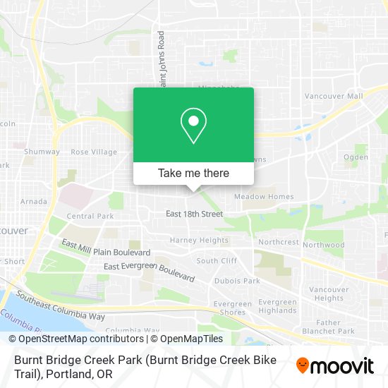 Burnt Bridge Creek Park (Burnt Bridge Creek Bike Trail) map