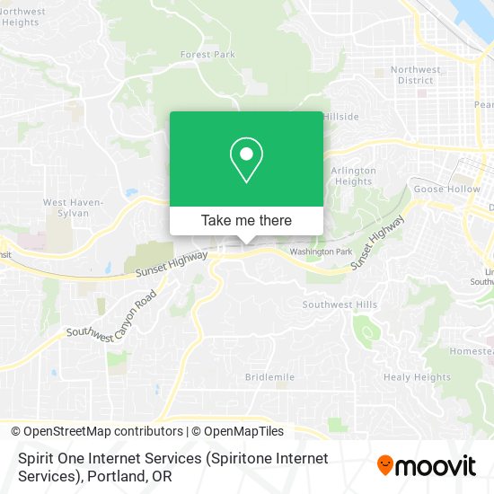 Mapa de Spirit One Internet Services (Spiritone Internet Services)