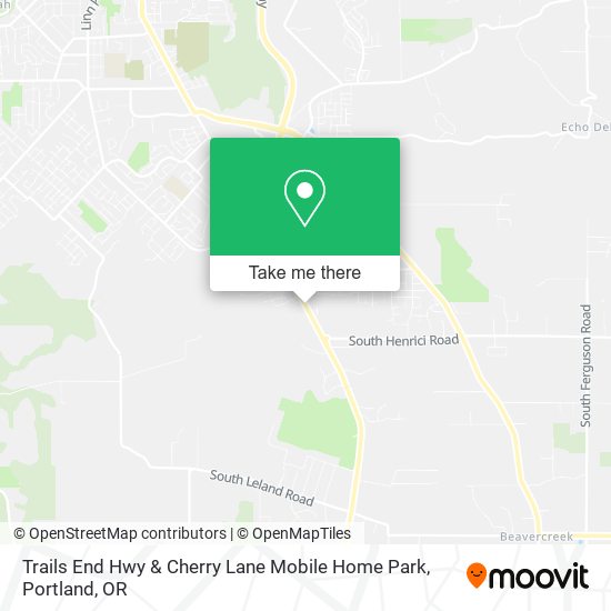 Trails End Hwy & Cherry Lane Mobile Home Park map