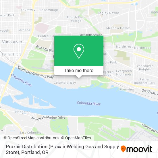 Praxair Distribution (Praxair Welding Gas and Supply Store) map