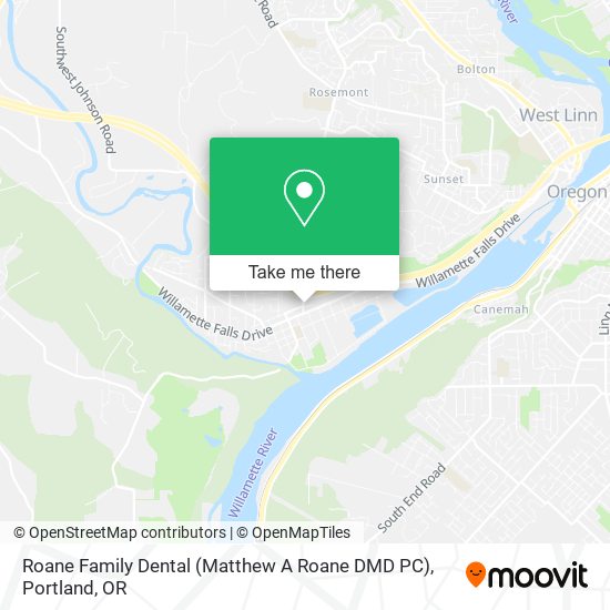 Mapa de Roane Family Dental (Matthew A Roane DMD PC)