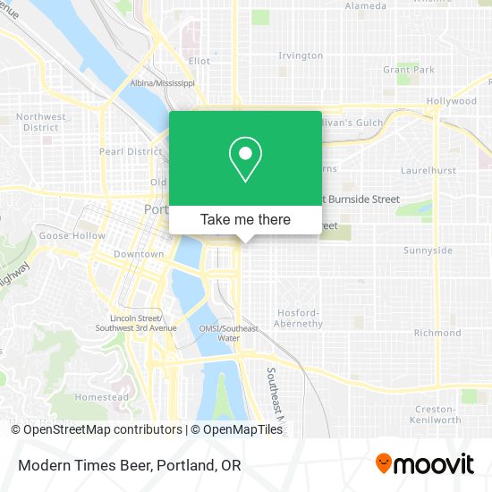 Modern Times Beer map
