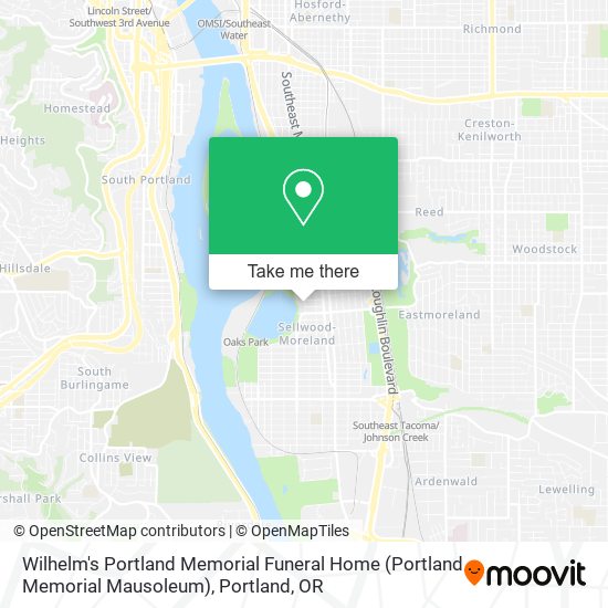 Mapa de Wilhelm's Portland Memorial Funeral Home (Portland Memorial Mausoleum)