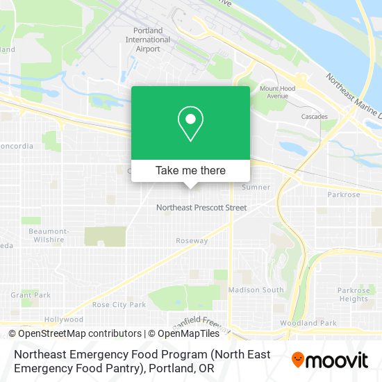Mapa de Northeast Emergency Food Program (North East Emergency Food Pantry)