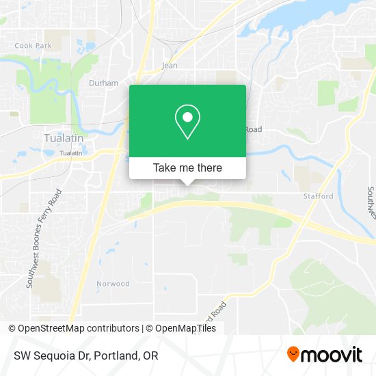 SW Sequoia Dr map