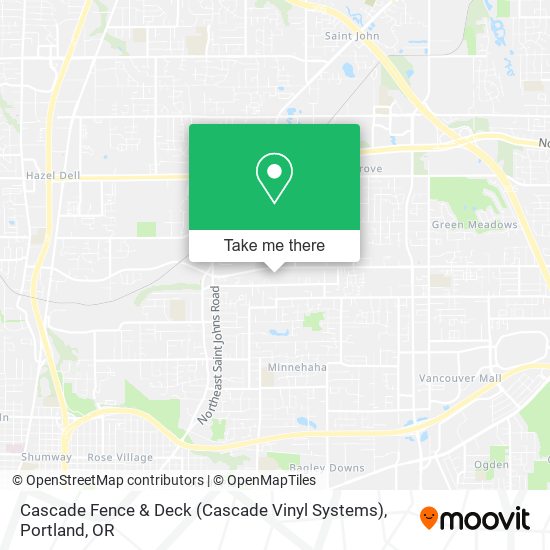 Cascade Fence & Deck (Cascade Vinyl Systems) map