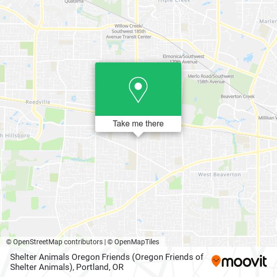 Shelter Animals Oregon Friends map