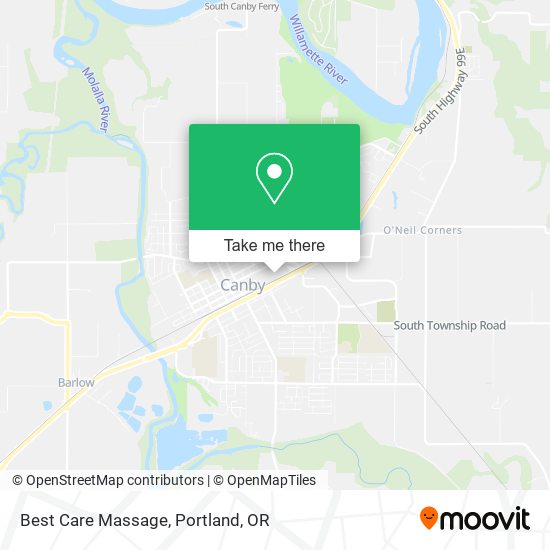 Best Care Massage map