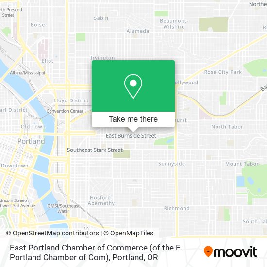 Mapa de East Portland Chamber of Commerce (of the E Portland Chamber of Com)
