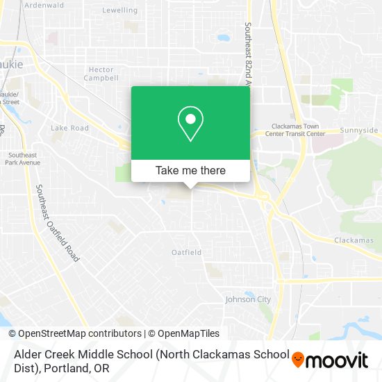 Alder Creek Middle School (North Clackamas School Dist) map