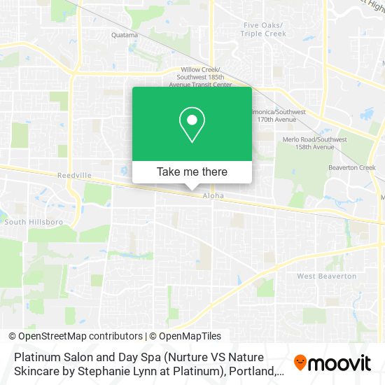Platinum Salon and Day Spa (Nurture VS Nature Skincare by Stephanie Lynn at Platinum) map
