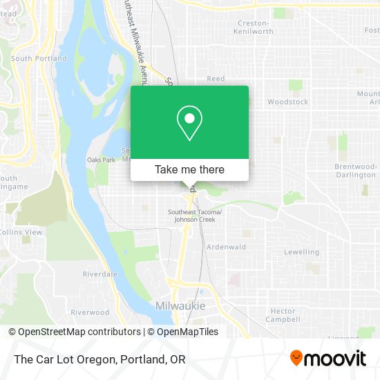 The Car Lot Oregon map