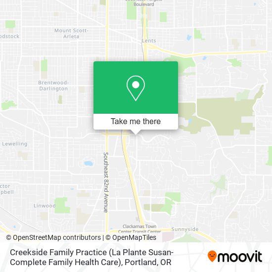 Mapa de Creekside Family Practice (La Plante Susan-Complete Family Health Care)