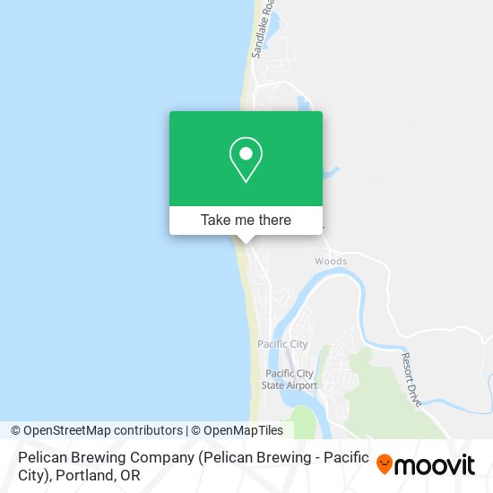 Mapa de Pelican Brewing Company (Pelican Brewing - Pacific City)