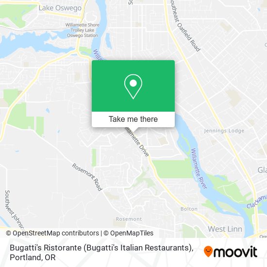 Mapa de Bugatti's Ristorante (Bugatti's Italian Restaurants)