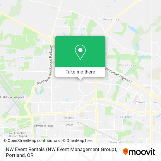 Mapa de NW Event Rentals (NW Event Management Group)