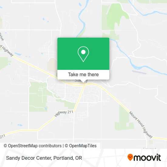 Mapa de Sandy Decor Center