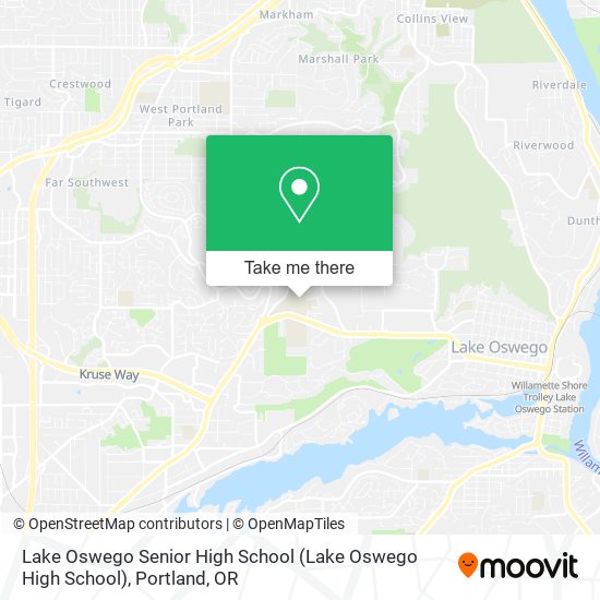 Mapa de Lake Oswego Senior High School