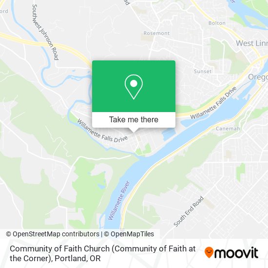 Mapa de Community of Faith Church (Community of Faith at the Corner)